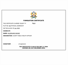 Fumigation certificate